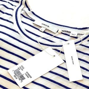 Vince Long-Sleeve Shirt Striped blue white NWT